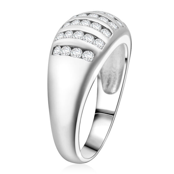 LUSTRO STELLA weißer Zirkonia Ring image number 4