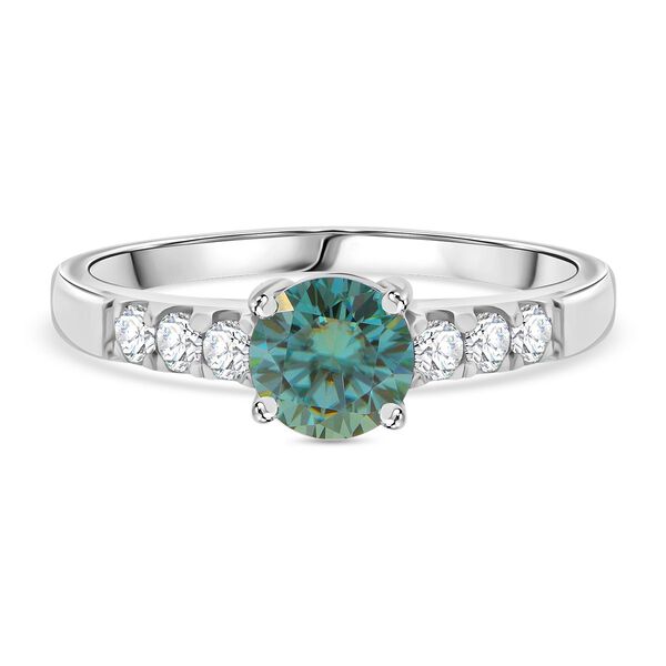 Paraiba Moissanit Ring 925 Silber rhodiniert (Größe 20.00) ca. 1,34 ct image number 0
