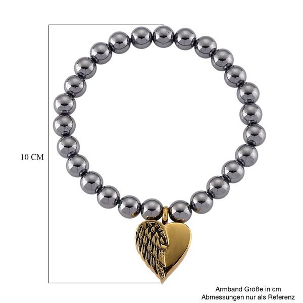 Terahertz Armband ca. Flexibles cm 316L Edelstahl gelb vergoldet ca. 80.00 ct image number 7