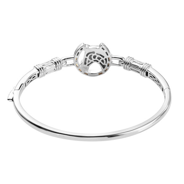 Armreif ca. 19 cm Messing platiniert und vergoldet image number 5