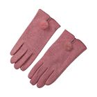 Kashmir Handschuhe mit Supersoft Mikroplusch futter, Altrosa