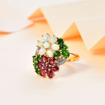 Multi-Edelstein-Ring - 3,59 ct.