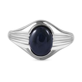 Diffundierter Stern blauer Saphir-Ring - 5,70 ct.