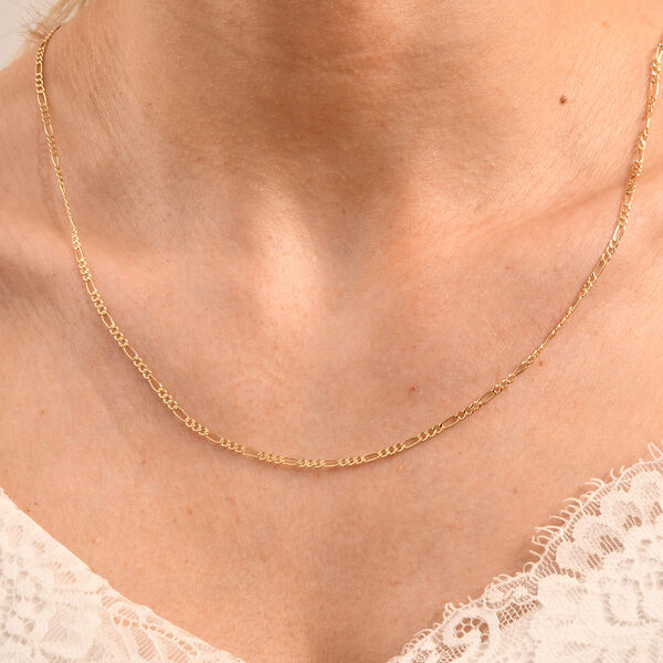 Figarokette ca. 50 cm, 585 Gelbgold ca. 1,60g image number 2