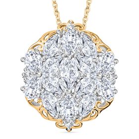 J Francis gefertigt mit SWAROVSKI- Swarovski Zirkonia Anhänger mit 45cm Kette