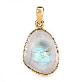 Regenbogen Mondstein Anhänger - 8,54 ct,