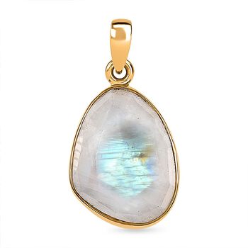 Regenbogen Mondstein Anh&auml;nger - 8,54 ct,