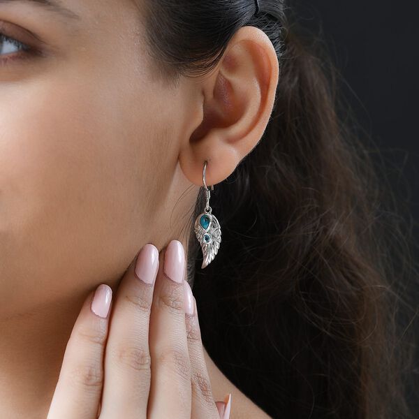 Sierra Nevada T&uuml;rkis und blaue Topas-Ohrringe - 1,21 ct. image number 3