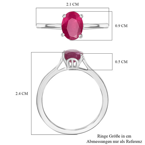 D'Joy afrikanischer Rubin Ring - 1,55 ct. image number 6