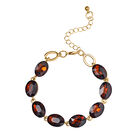 Brauner Kristall Armband ca. 19 cm  Std Gelb