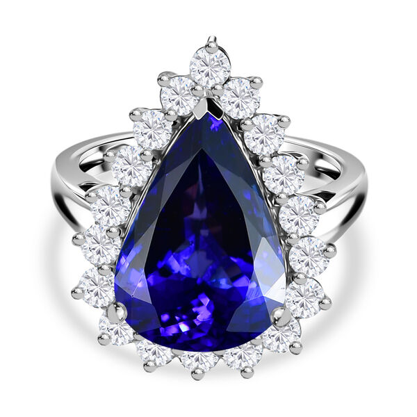 RHAPSODY AAAA Tansanit und VS Diamant Ring in 950 Platin - 11,34 ct.