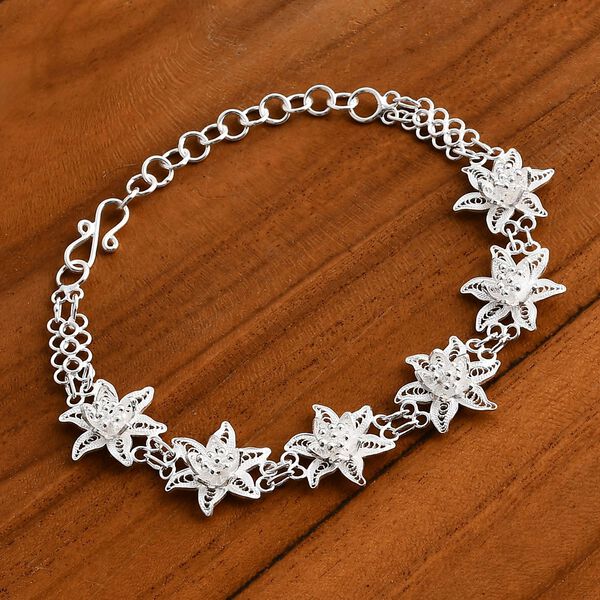 Royal Bali Kollektion- Tarakashi Armband in 925 Silber, 20 cm image number 1