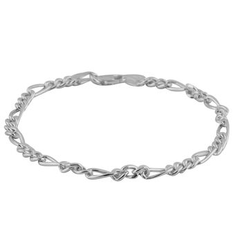 Italienische Figaro Armband ca. 19 cm 925 Silber