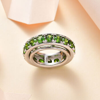 Peridot Zirkonia Ring Nickelfreies Messing platiniert (Gr&ouml;&szlig;e 20.00)