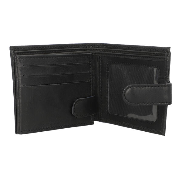 Herrengeldb&ouml;rse aus echtem Leder mit RFID Schutz, Schwarz image number 5