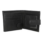Herrengeldbörse aus echtem Leder mit RFID Schutz, Schwarz image number 4