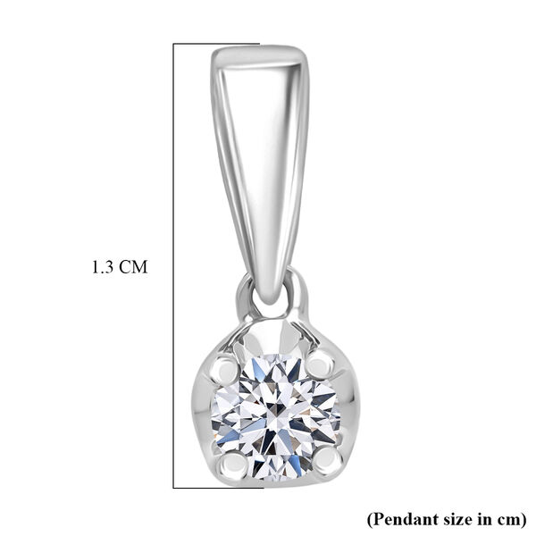 LUXURIANT DIAMOND - Lab Grown Diamant I2 Anh&auml;nger 925 Silber Rhodiniert (10-15 Werktage Lieferzeit) ca. 0.20 ct image number 5