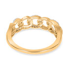 Weißer Diamant Ring, 925 Silber Gelbgold Vermeil, (Größe 18.00) ca. 0.15 ct image number 4