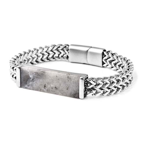 Labradorit-Armband, 20 cm, Edelstahl ca. 17,00 ct image number 3