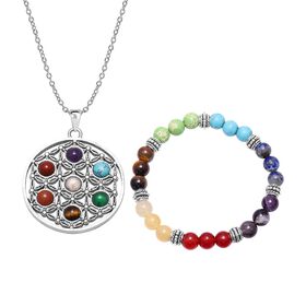 7 Chakra Multi-Edelstein-Schmuck-Set - 75 ct.