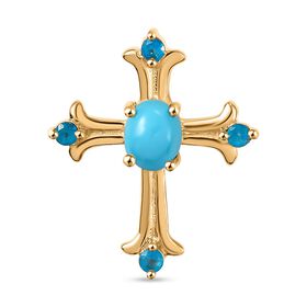 AA Sleeping Beauty Türkis und Neon Apatit Anhänger, ca. 0,43 ct.