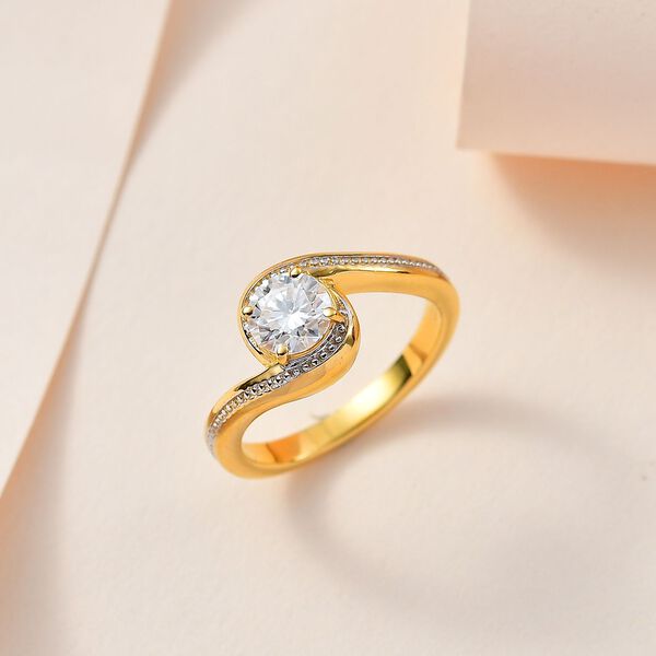 Moissanit Ring,  ca. 0,71 ct image number 8