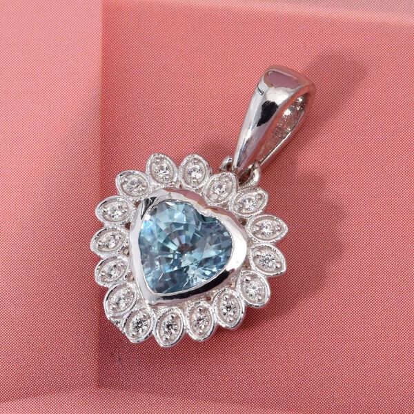 D'Joy AA blauer und weißer Zirkon Anhänger - 1,51 ct. image number 1