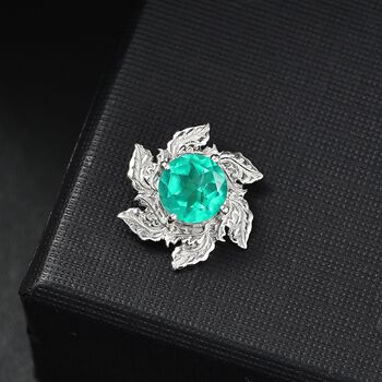 Smaragd Triplett Quarz Anh&auml;nger - 2,14 ct.