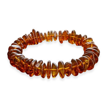 Nat&uuml;rlicher Baltischer Bernstein flexibel Armband 19 cm