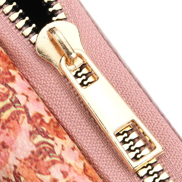 Langportemonnaie, RFID-Schutz, 19x4x9cm, Pink Gold, Alphonse-Mucha-Motiv. image number 8