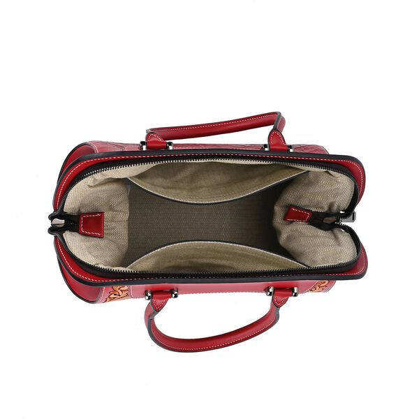 Grand Pelle  - Echtleder Handtasche, 28 x 25 x 15 cm, rot image number 10