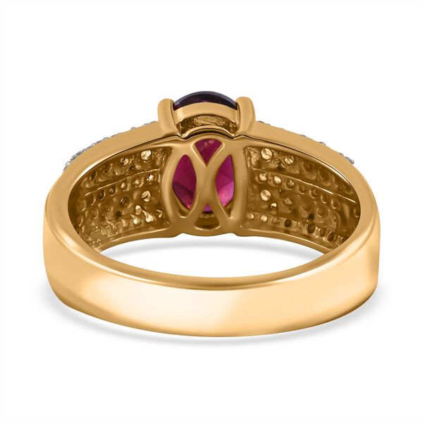 AA Rhodolith Granat und Zirkon Ring - 2,91 ct. image number 3