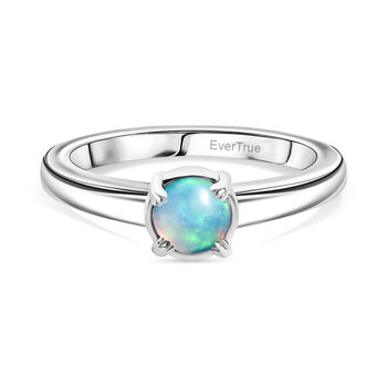 4er Set - AA Nat&uuml;rlicher, &auml;thiopischer Welo Opal Ring (Gr&ouml;&szlig;e 20.00), Anh&auml;nger mit Kette (ca. 50cm), und Ohrringe ca. 2.24 ct