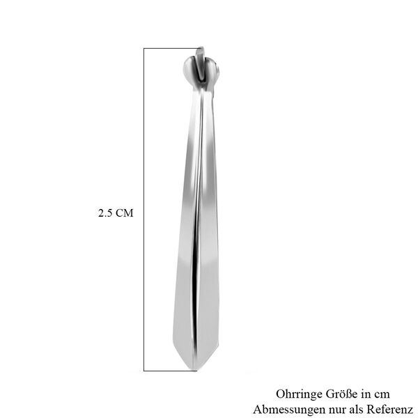 Ovale Creolen in 925 Silber image number 3