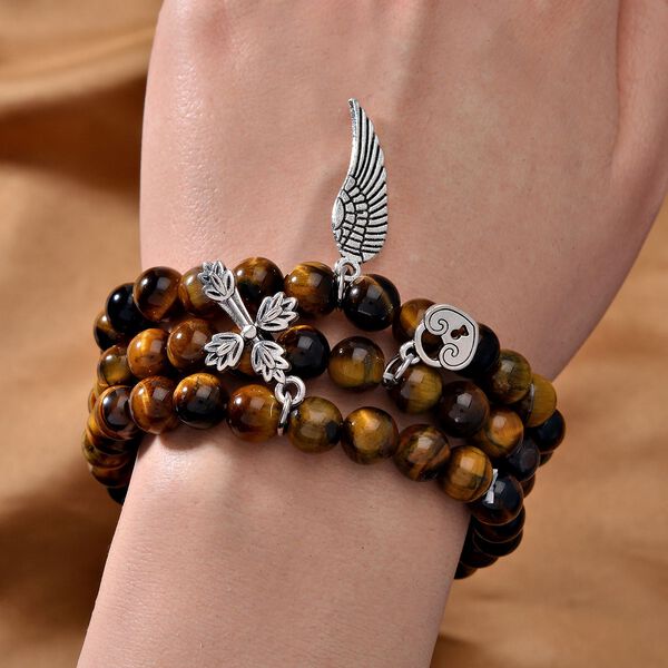 Tigerauge Schmuckset  ca. 300.00 ct image number 2