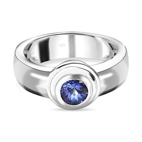 AAA Tansanit Solitär Ring- 0,58 ct.