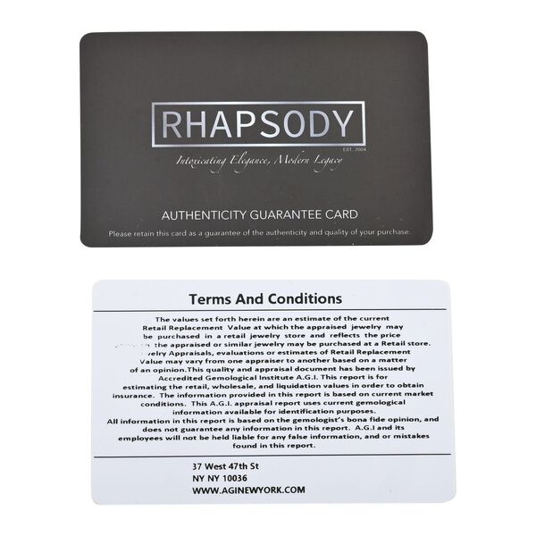 RHAPSODY zertifiziert und geprüft AAAA Tansanit Ohrringe in 950 Platin - 2,30 ct. image number 6