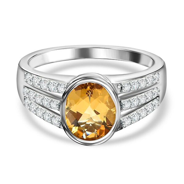 AAA Premium brasilianischer Heliodor und Zirkon-Ring - 2,04 ct.