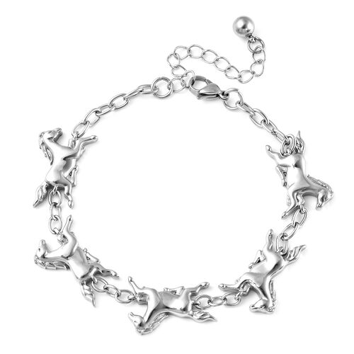 Pferd Armband ca. 19+5 cm Edelstahl image number 0
