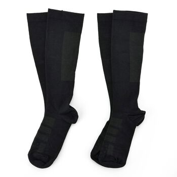 LIVMORE 2er-Set Infrarot-Kompressionssocken, Gr&ouml;&szlig;e L, Schwarz