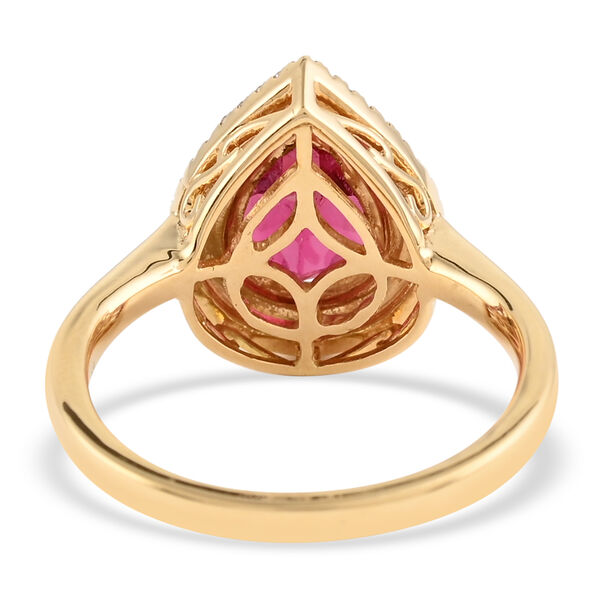 ILIANA AAA Rubellit und Diamant SI G-H Ring 750 Gelbgold  ca. 2,12 ct image number 3