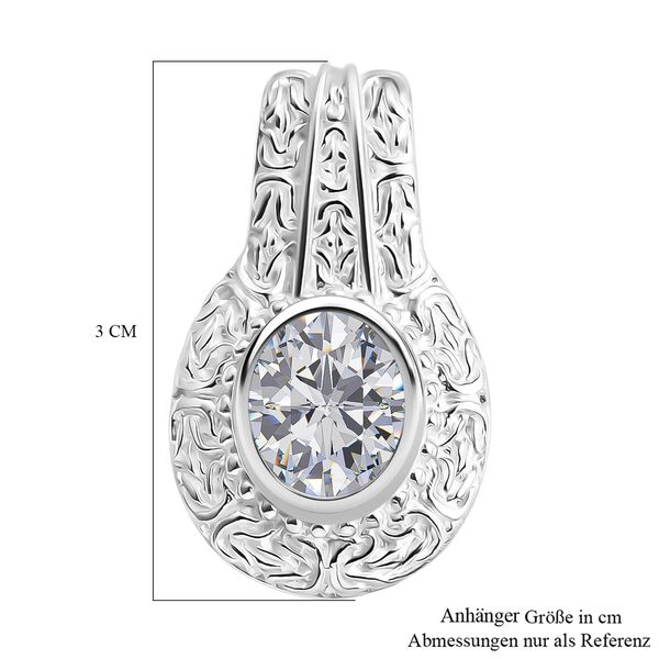 Royal Bali - D Joy Moissanit Anh&auml;nger 925 Silber ca. 2.76 ct image number 5
