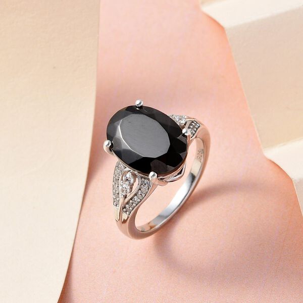 Elite Shungit und Zirkon-Ring - 4,21 ct. image number 2