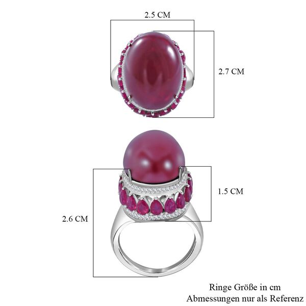 AA Afrikanischer Rubin Ring, ca. 32,05 ct. image number 4