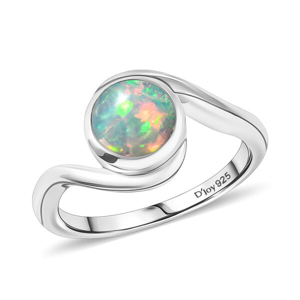 D'Joy Nat&uuml;rlicher, &auml;thiopischer Welo Opal Ring 925 Silber rhodiniert (Gr&ouml;&szlig;e 17.00) ca. 0,87 ct image number 4