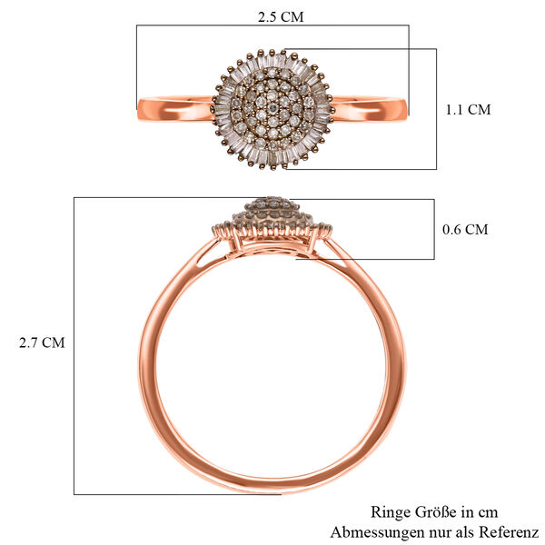 Nat&uuml;rlicher Champagner-Diamant-Ring - 0,33 ct. image number 6