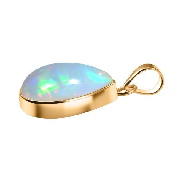AAA Nat&uuml;rlicher, &auml;thiopischer Welo Opal Anh&auml;nger in 585 Gold - 5,10 ct. image number 4