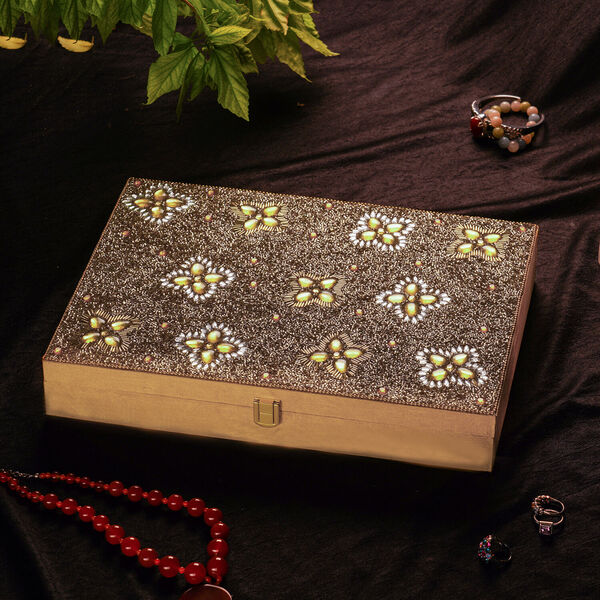 Handgefertigter Ring-Koffer, Golden image number 3