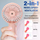 2-in-1 Nebelspray-Ventilator, Rosa image number 2