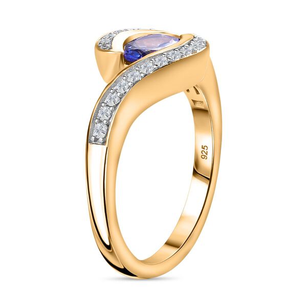 Tansanit und Zirkon Ring - 1,02 ct. image number 5